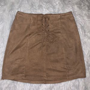 Charlotte Russe Brown Skirt